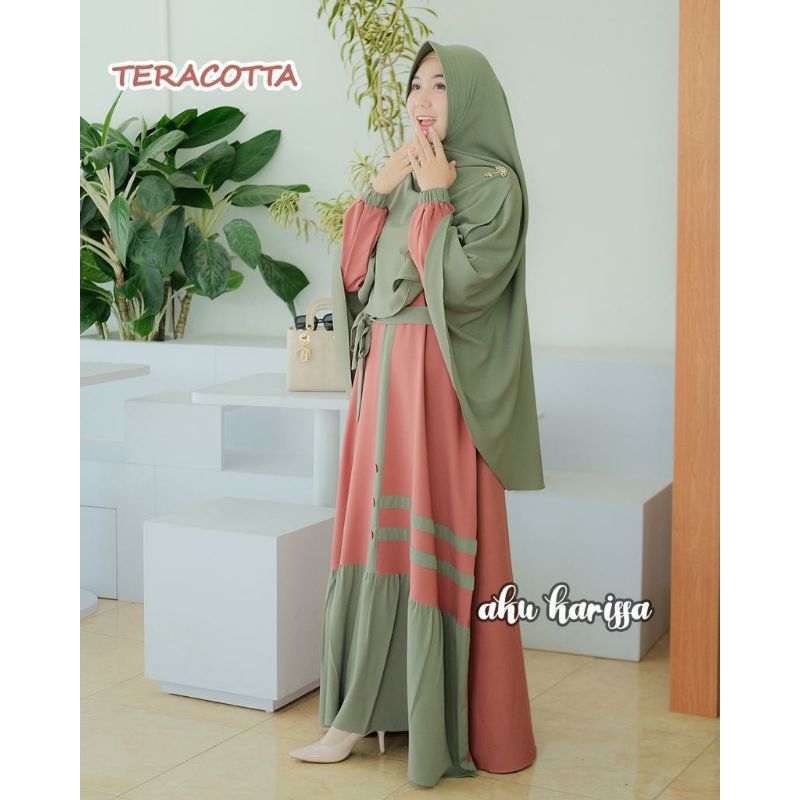 yasmila set hijab // gamis yasmilla dress plys hijab// yasmila syari