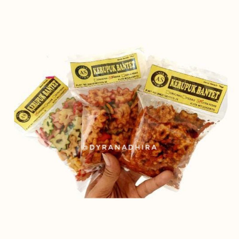 

(TERMURAH) krupuk BINTANG bantet • khas mojokerto