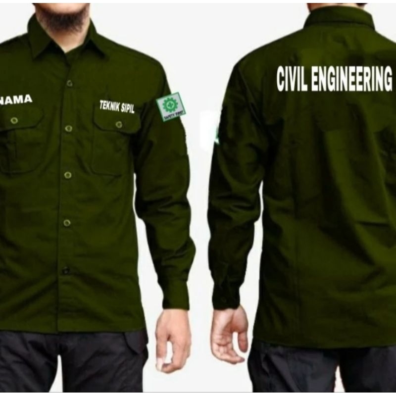 KEMEJA LENGAN PANJANG ENGINEERING SERAGAM BAJU KERJA ENGINEERING