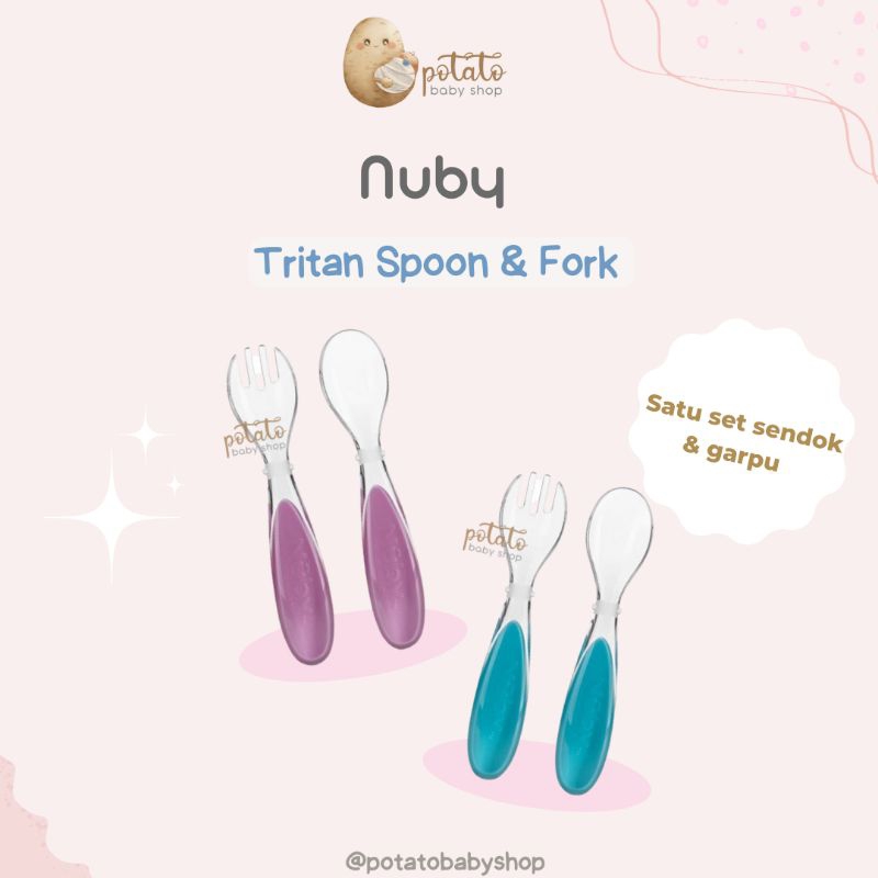 Nuby - Tritan Spoon &amp; Fork