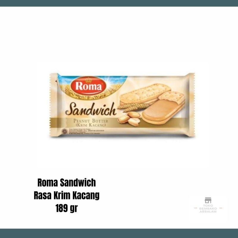 

Biskuit roma rasa kacang / Roma sandwich kacang / Roma biskuit rasa kacang