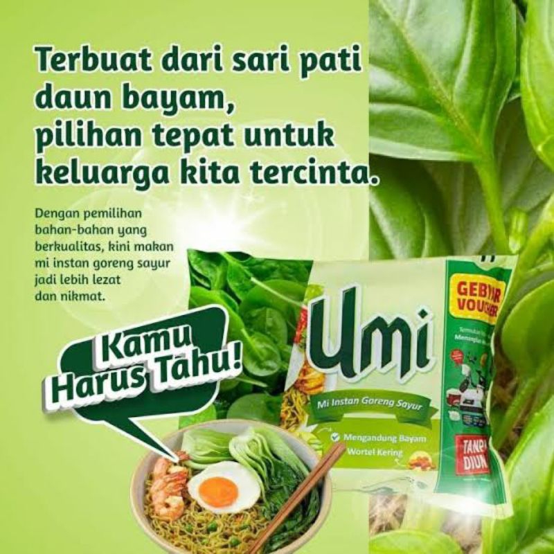 

UMI Mie Instan Goreng & Kuah Soto Nusantara