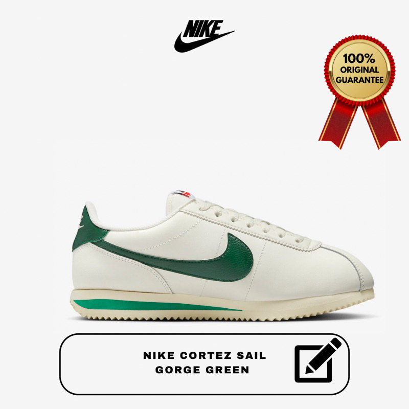 Nike Cortez Sail Gorge Green Womens - 100% Original Resmi