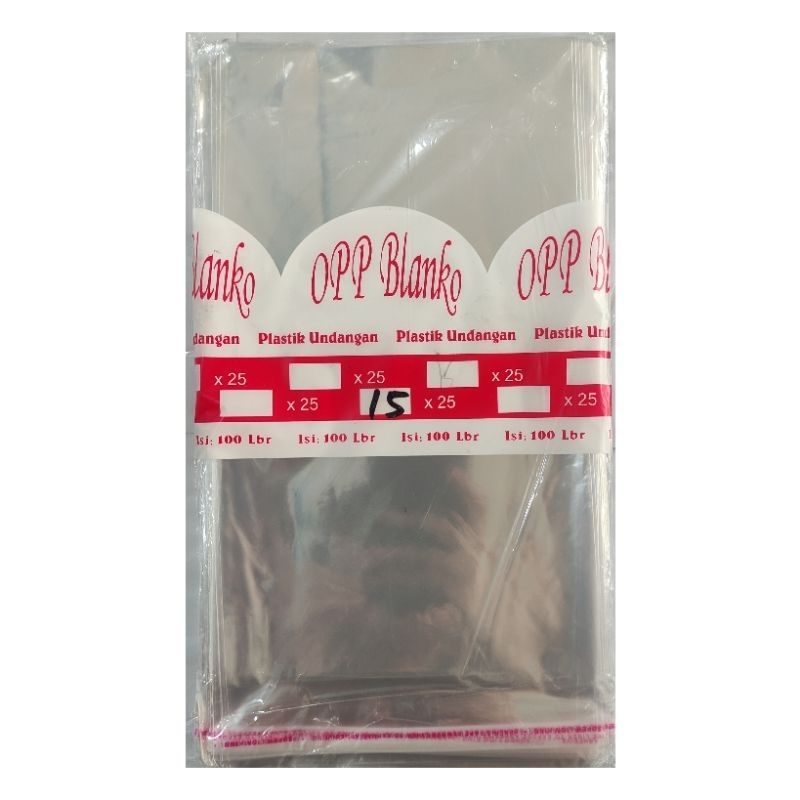 

Plastik OPP 15 x 25 cm (100 s)