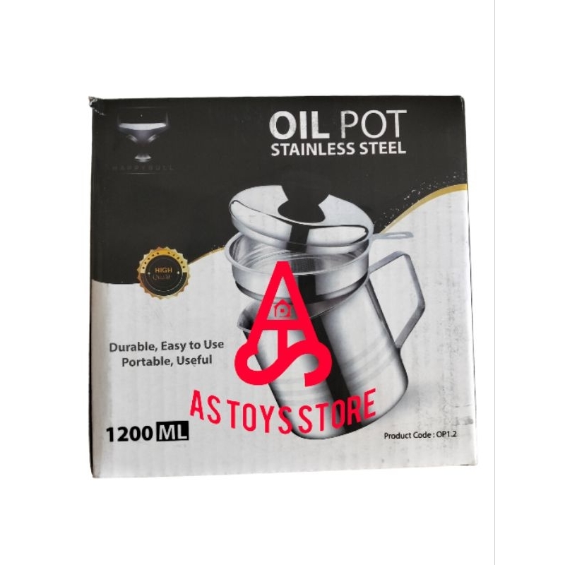 Oil pot wadah saringan minyak 1200ML