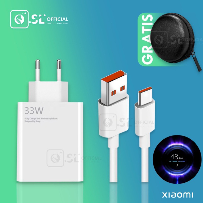 CHARGER XIAOMI ORIGINAL FAST CHARGING TYPE C 33W