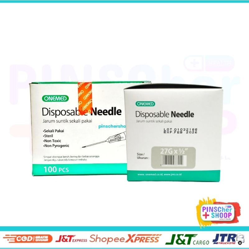 Disposable Neddle 27 G OneMed / Box