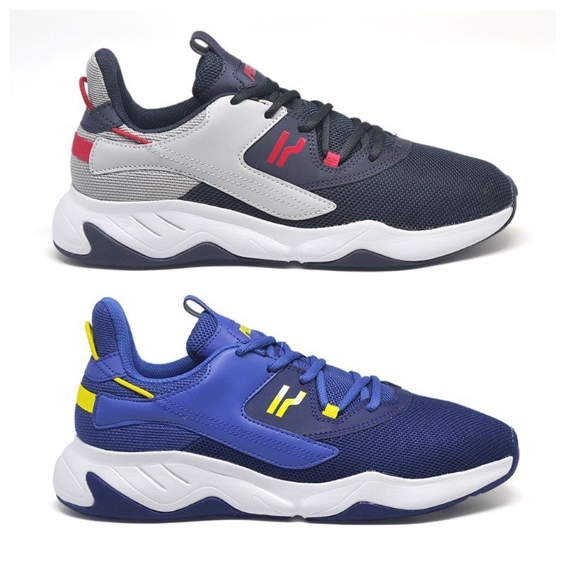 (MURAH) SEPATU SNEAKERS PRIA PIERO CRUZER - GREY / BLUE ORIGINAL