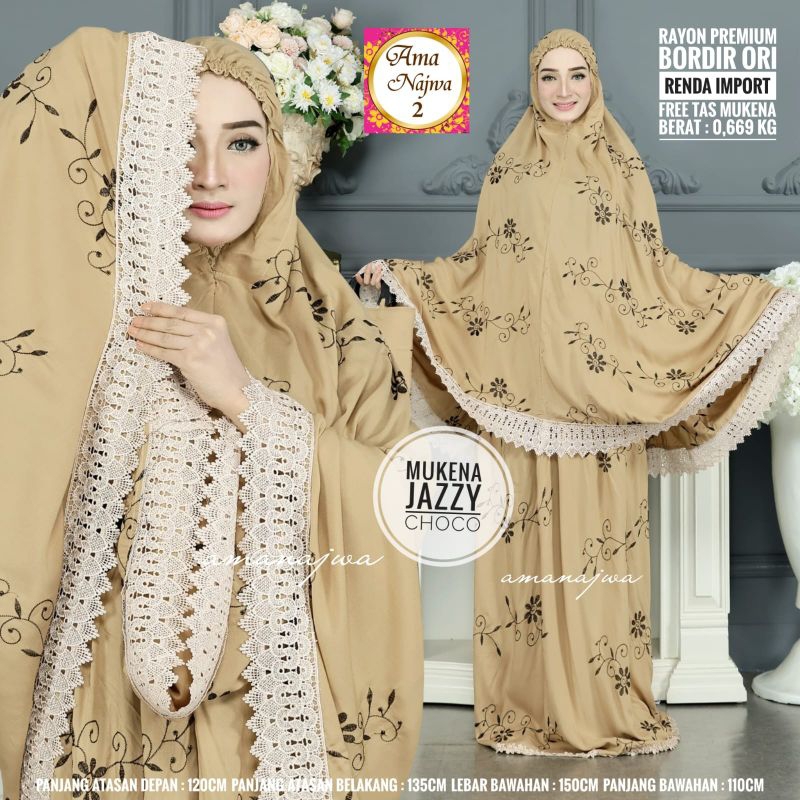 Mukena Jazzy Mukena Dewasa Free Tas Mukena
