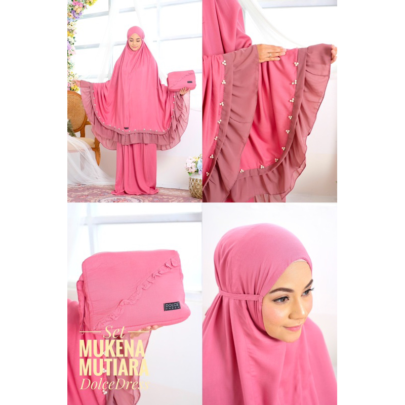 Mukena Mutiara Mukena Rayon Mukena Mewah Dewasa By Dolce Original