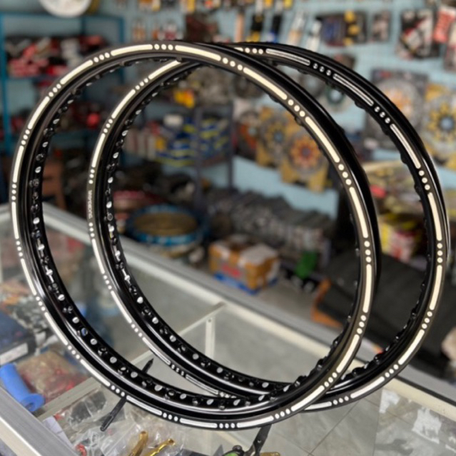 Velg JINFEI Slot miling bubut costum sepasang Uk 140/140-17