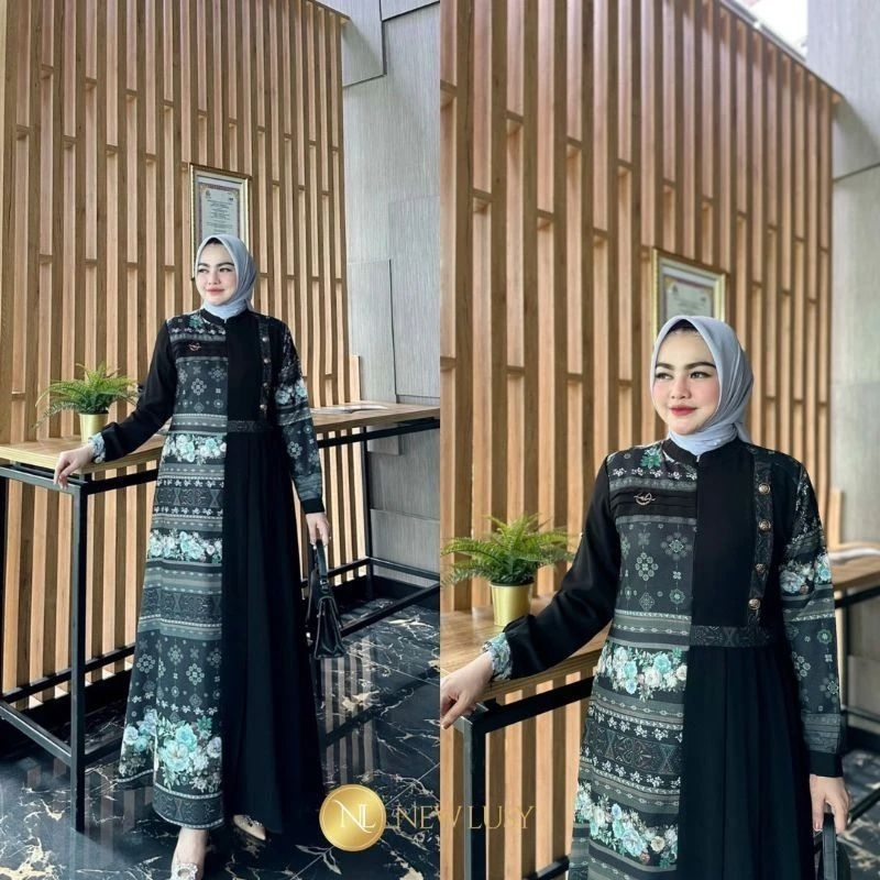 Gamis Terbaru Bestseller Termurah ORI New Lusy/COD Gamis/Hikmat Turki Dress ORI by New Lusy/Gamis Be