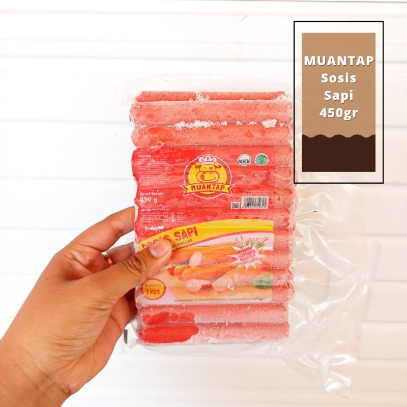 

ADDRIELLA Muantap Sosis Sapi 450gr | Muantap/Frozenfood/Frozenfood Murah