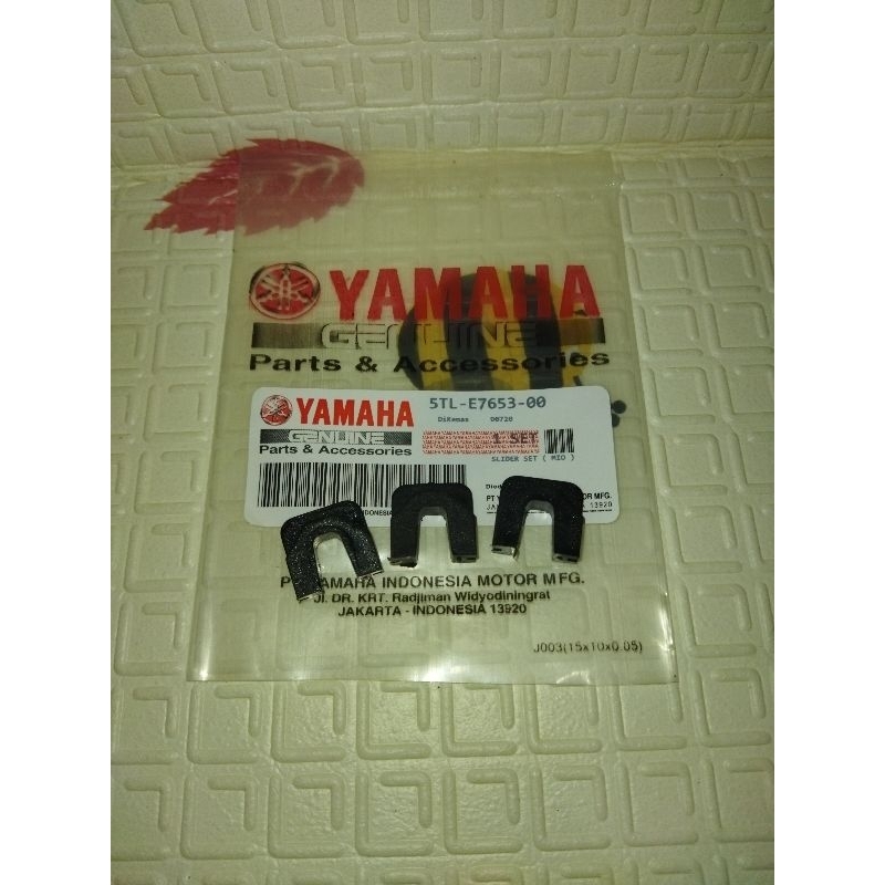 Slider Piece Set Isi 3 Yamaha, Mio Sporty, Mio Soul, Mio Smile. 5TL.