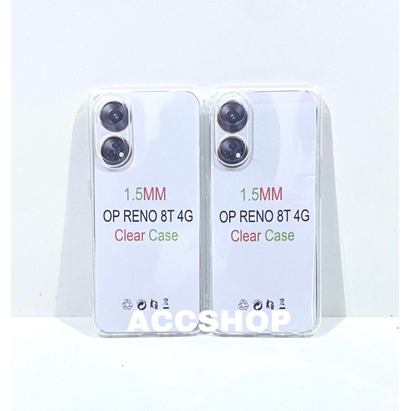 OPPO RENO 8T 4G Clear Case Bening Crytal 1.5mm protector Kamera