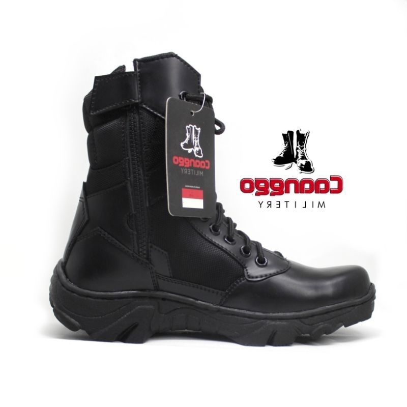 CAANGGO - Sepatu pdl pria terbaru model boots tactical safety new design hitam