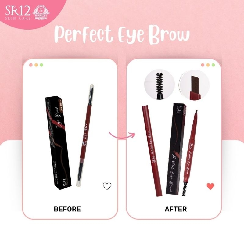 Perfect Eye Brow SR12 Pensil Alis Tahan Lama - Perfect Eye 2in1 - Pensil Alis dan Maskara