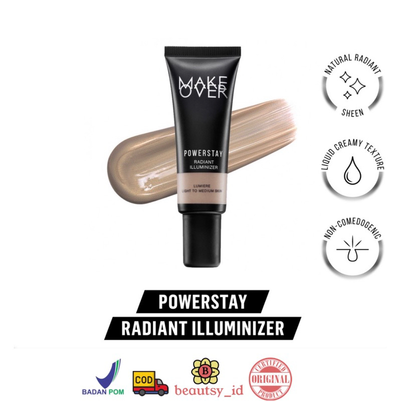 Make Over Powerstay Radiant Illuminzer Liquid Highlighter Original BPOM COD