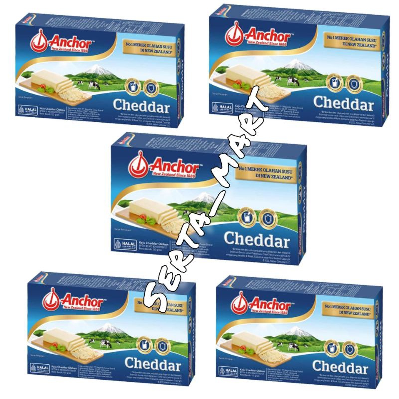 

Anchor Cheddar Cheese Block 150gr - Keju Anchor