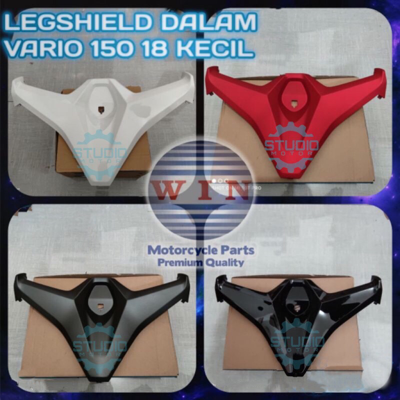 Cover Rak Rack Laci Depan kupu kupu Legshield / Kap Tengah Kecil Vario 125 150 Led New 2019 2020 2021 2022 2023 Hitam Metalic Doff Merah Putih Merek Win