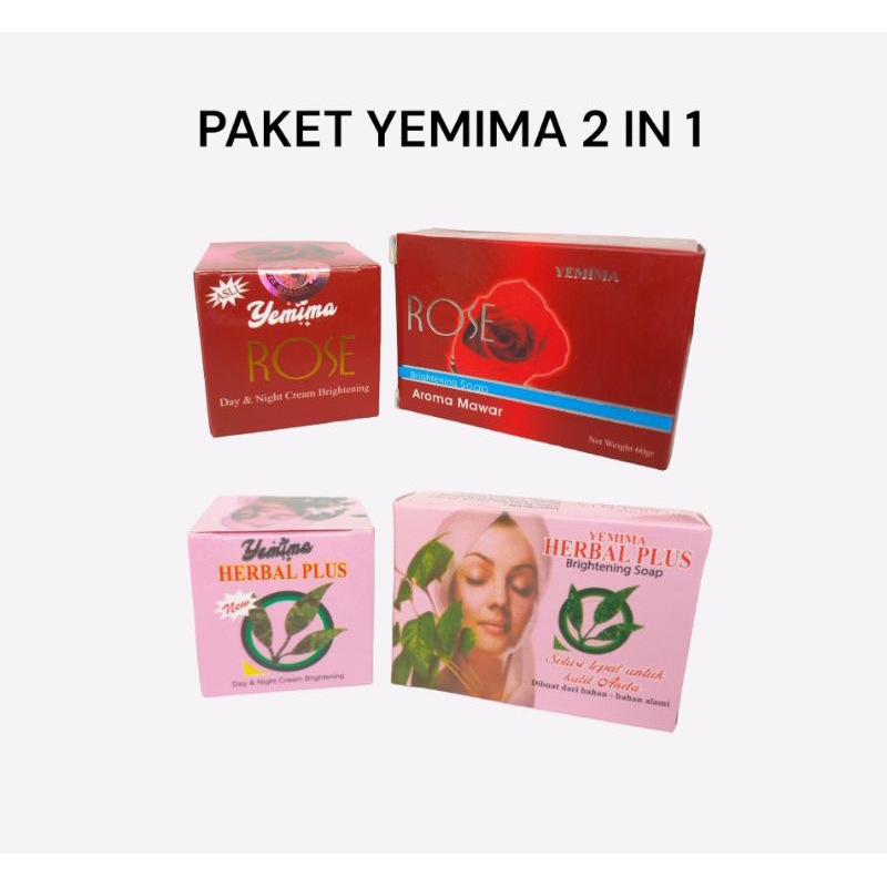 PAKET 2 IN 1 ROSE/HERBAL YEMIMA [𝗕𝗣𝗢𝗠]