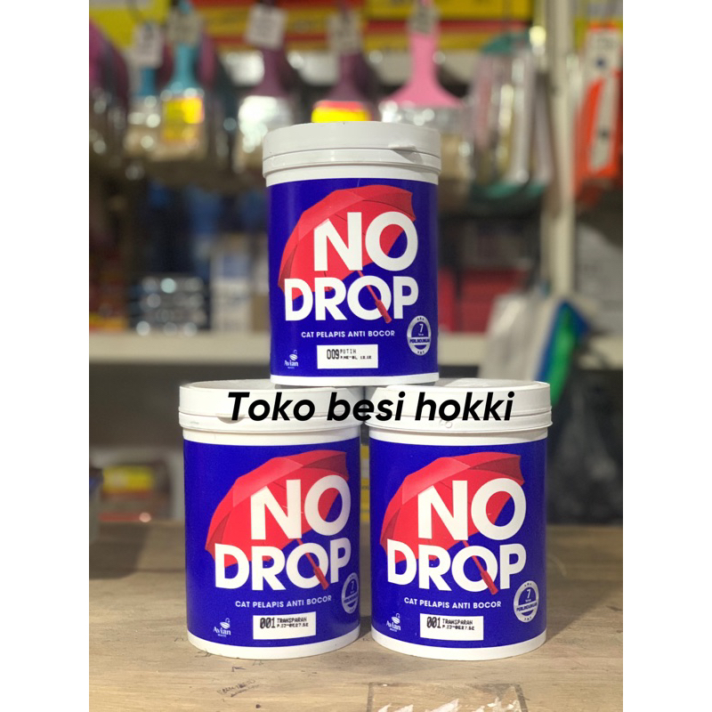 No drop Pelapis Anti Bocor / Cat No Drop (Putih, Transparant, Abu Abu) 1kg
