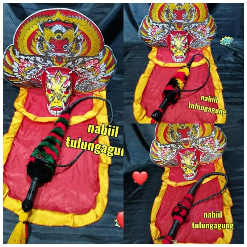 barongan devil caplokan devil cambuk tari sabet pecut