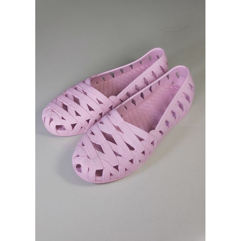 Sepatu Wanita QQ Model Q-400 Polos Flat Shoes Empuk Anti Slip