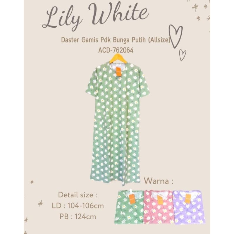 LILY WHITE DASTER / DASTER NYAMAN