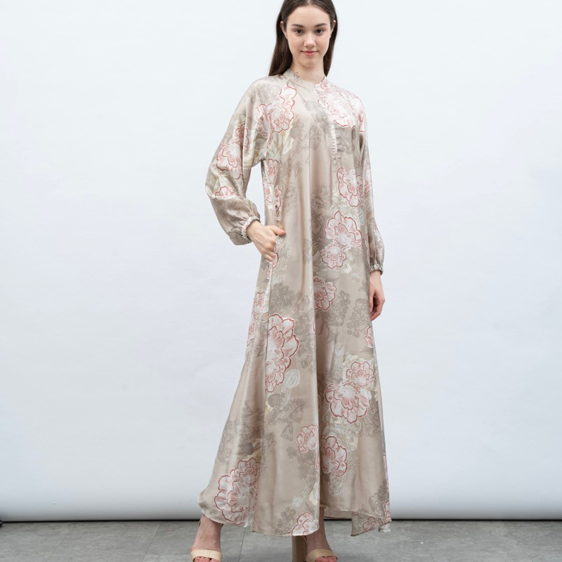 Gamis Wanita Terbaru/Gamis Lebaran/Long Dress/Maxi Dress/Busui Dress/Silk Dress/Gamis Motif/Gamis Pr