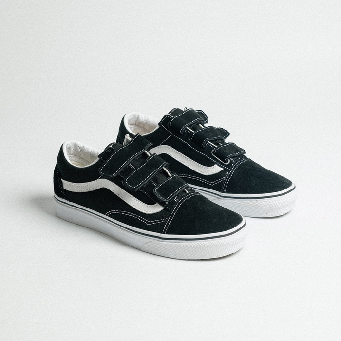 VANS OLDSKOOL VELCRO CLASSIC BLACK WHITE ORIGINAL