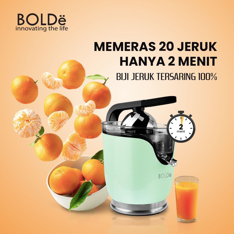 BOLDe Super Electric Citrus Juicer Uranus - alat peras jeruk