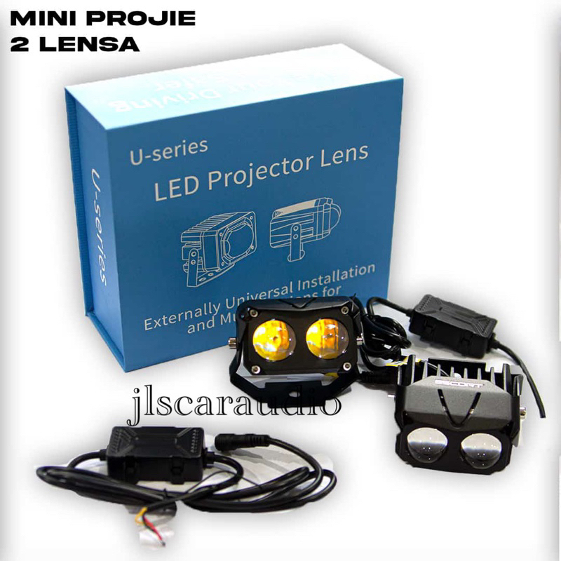 LAMPU PROJIE LED DUAL MINI PROJIE U-series  2Warna