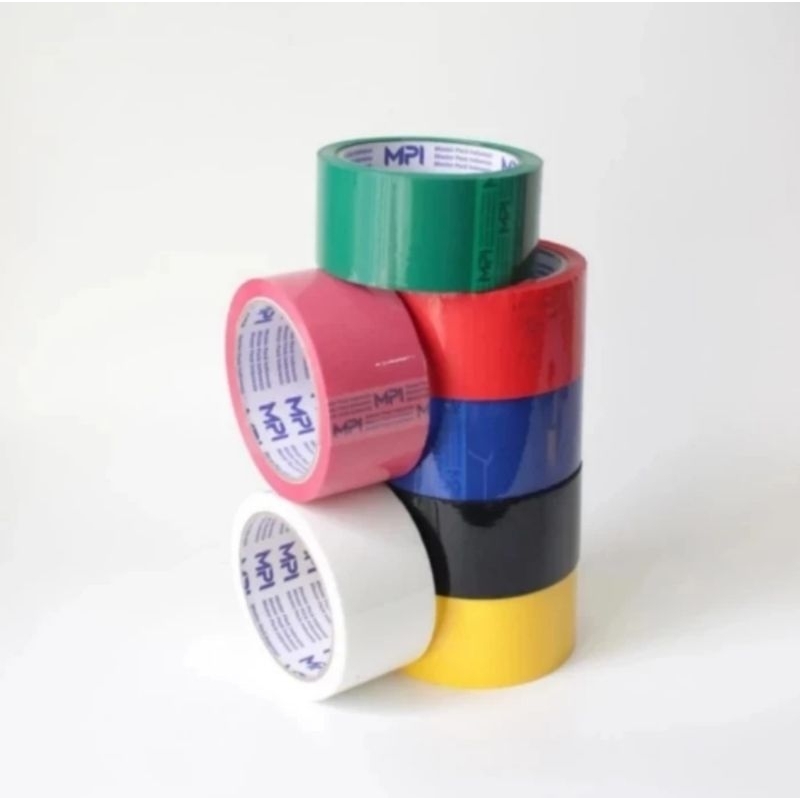 

Lakban warna warni MPI 48 mm × 50 meter 45 mikron per dus isi 72 roll