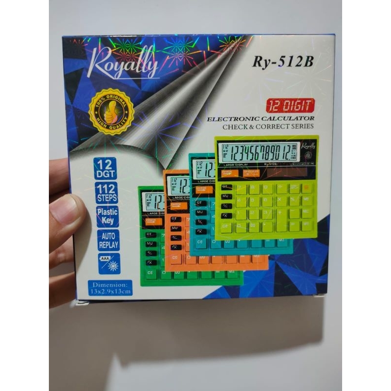 

Kalkulator Royally RY 512B Warna Random