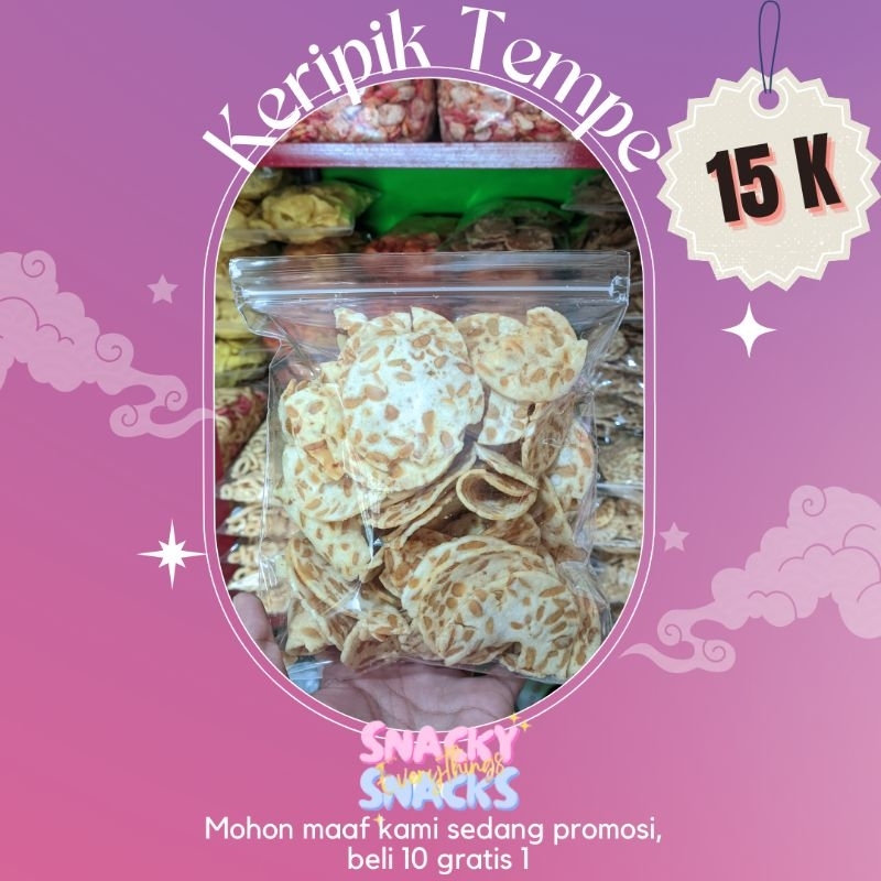 

KERIPIK TEMPE / SNACK / CEMILAN / JAJANAN / JAJANAN KEKINIAN / SNACK MURAH