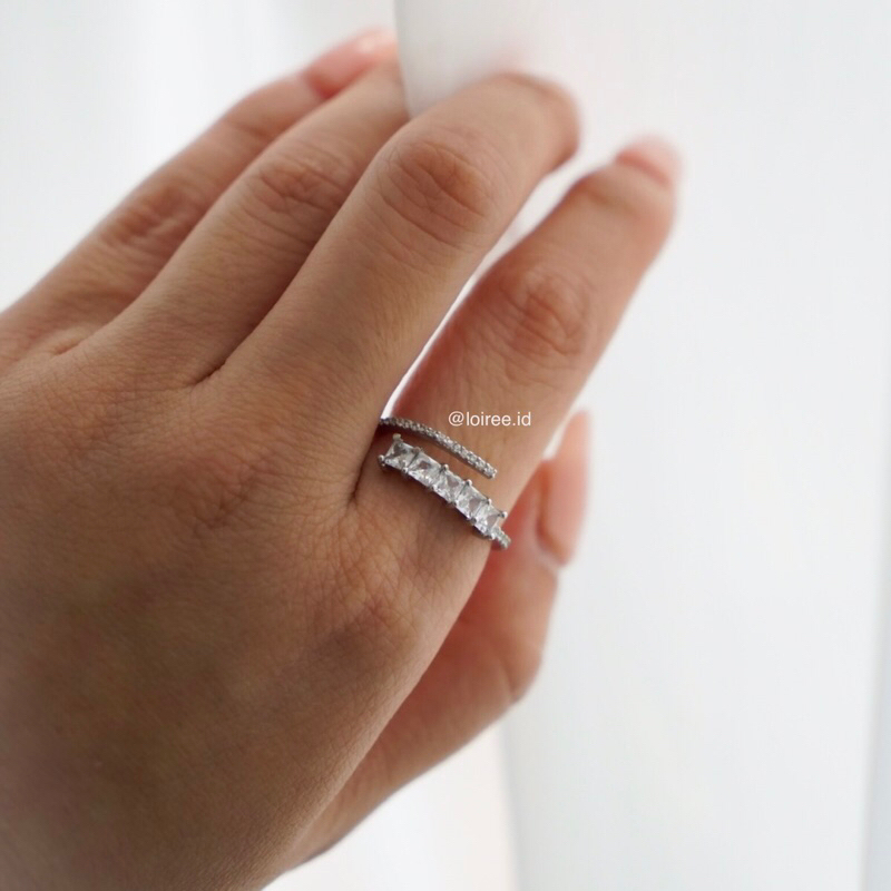 KAI Ring | Everyday - Zirconia Paved Adjustable Ring - Cincin Wanita