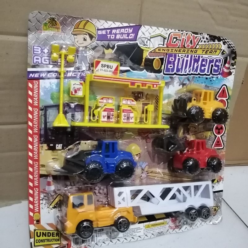 OCT6368 MAINAN TRUK CITY BUILDERS SPBU / TRUK KONTRUKSI CITY SPBU