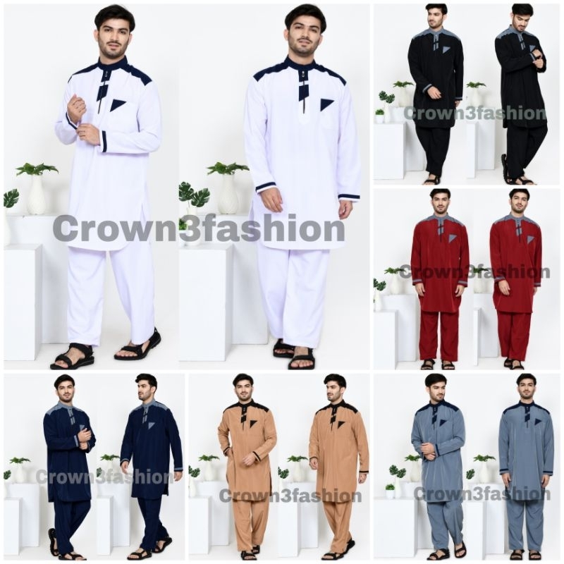 Setelan Koko Kurta Pakistan Abidzar Baju Muslim Pria Terbaru * COD OK