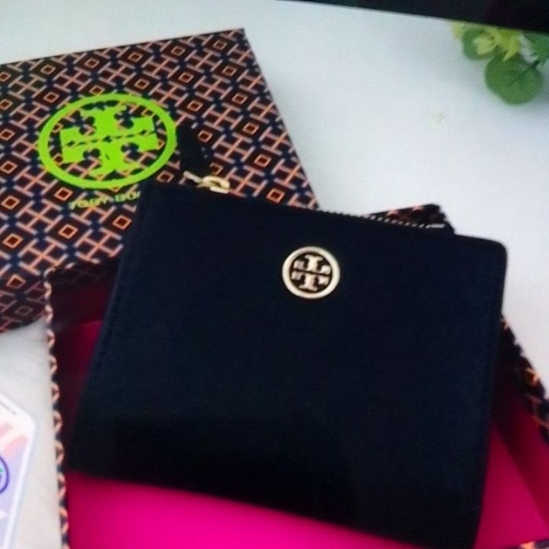 Tory mini wallet black