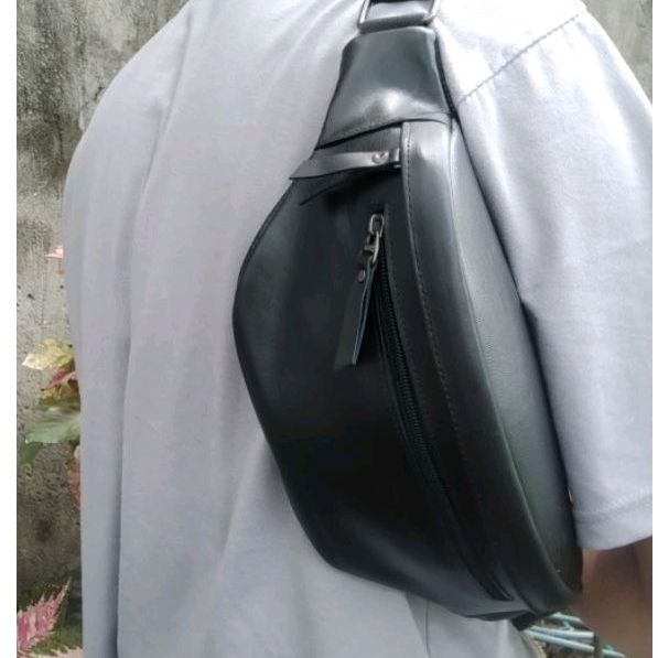 WAIST BAG TAS KULIT SAPI ASLI