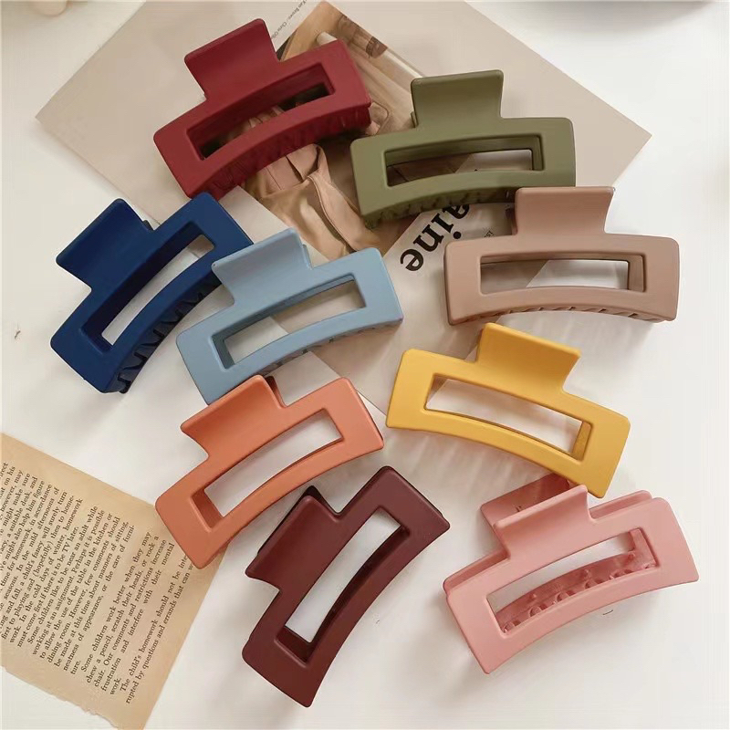 JEPIT PERSEGI PANJANG DOFF 5CM &amp; 8,5 CM IMPORT / JEDAI PERSEGI PANJANG DOFF KOREAN STYLE