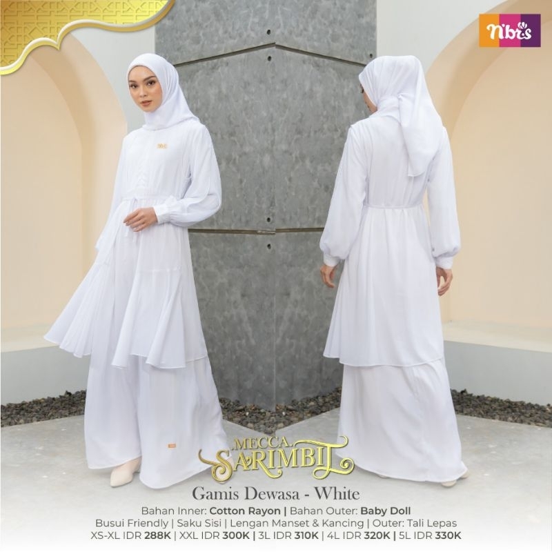 SARIMBIT KELUARGA MECCA WHITE BY NIBRAS