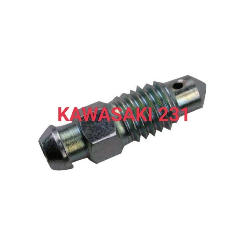 Baut Nepel Kaliper Pembuangan Angin Kaliper Ninja 250 Karbu Ninja 250 Fi Z250 Original