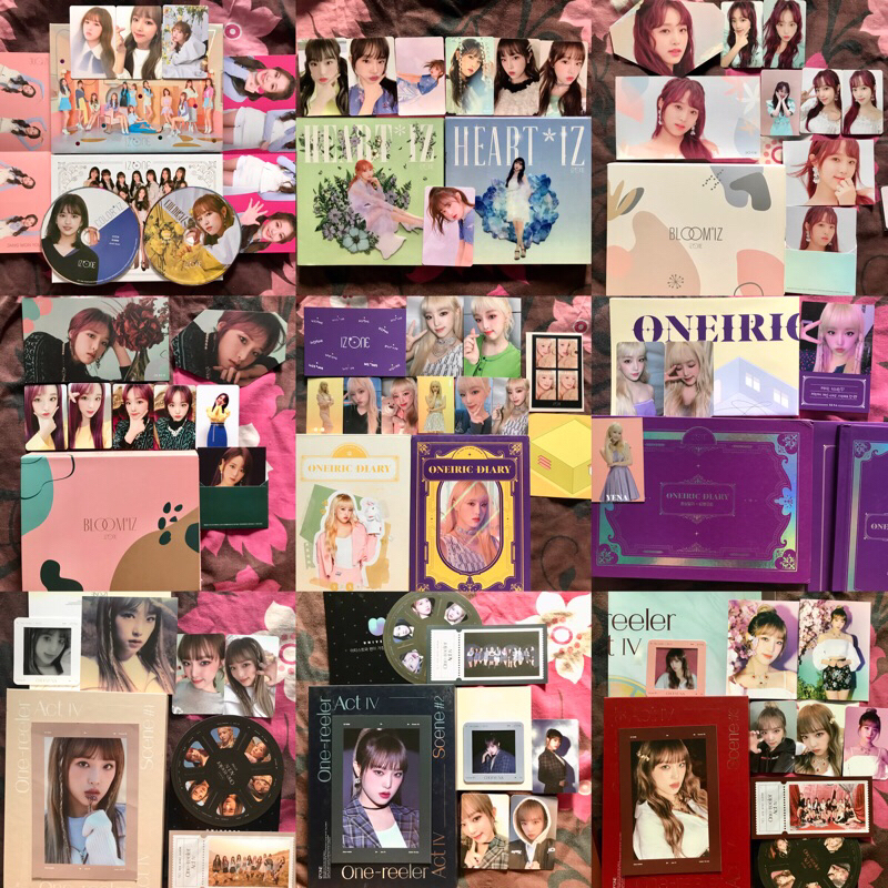 IZONE ALBUM YENA FULLSET UNSEALED COLORIZ HEARTIZ BLOOMIZ ONEIRIC DIARY ONE REELER