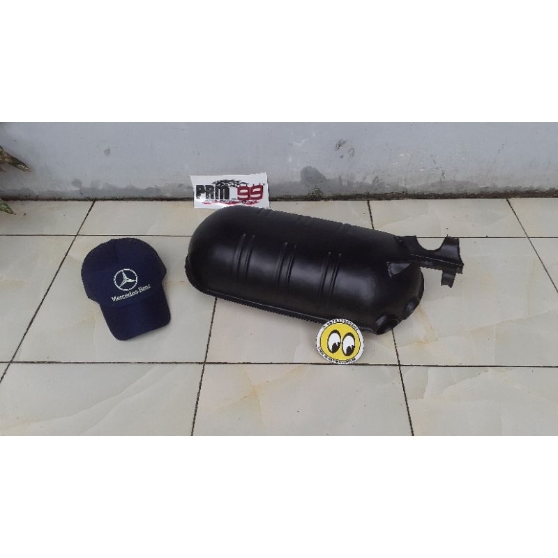 knalpot tabung belakang Mercedes Benz W124 300E model standar ori special black coating