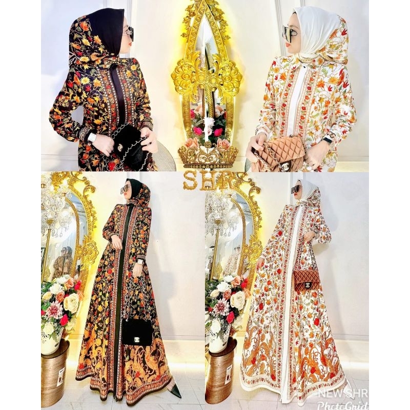 NEW SHR ORI MAXI DRESS SCUBA JUMBO DAN STANDAR ORI SHR%