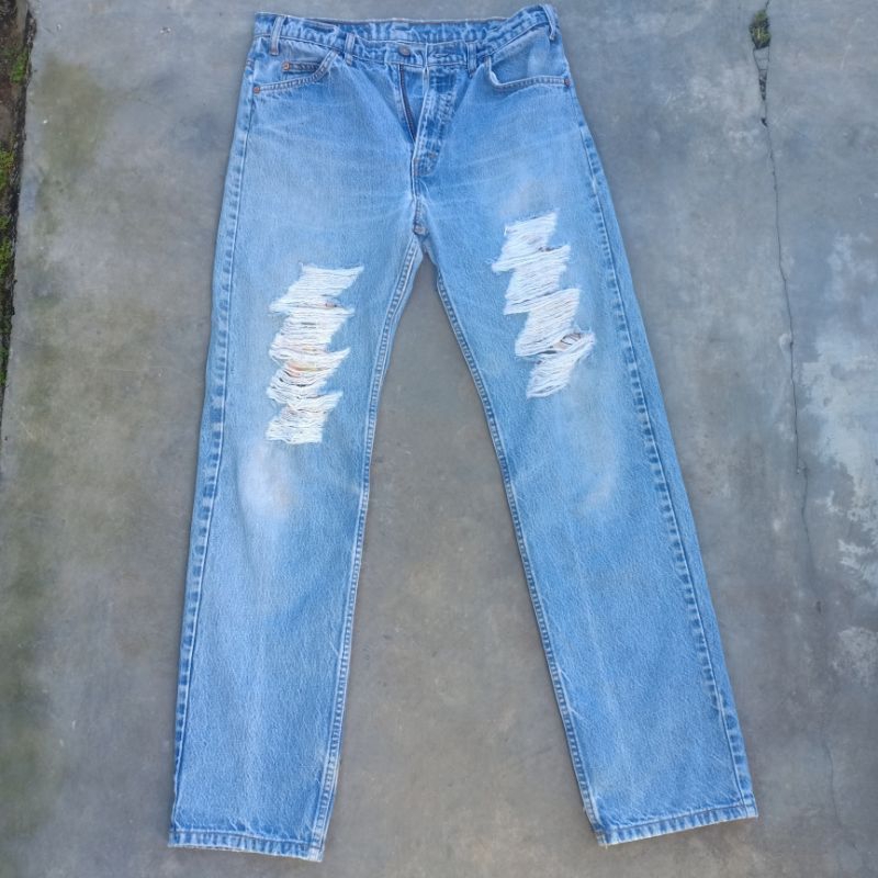 Vintage 90's Levis 505 Orange Tab X Disney Made In USA Denim Pants size 32