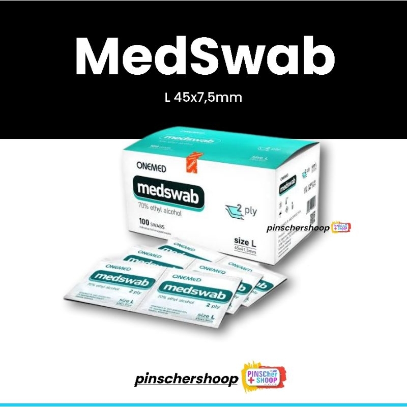 MedSwab Tisue Alkohol 2Ply PrePads Onemed