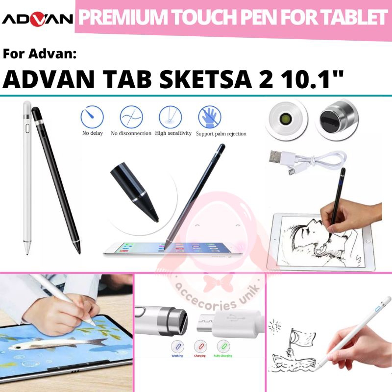 Stylus Pen Advan Tab Sketsa 2 10.1 Inch Tiger T310 Spen Pencil Fine
